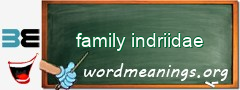 WordMeaning blackboard for family indriidae